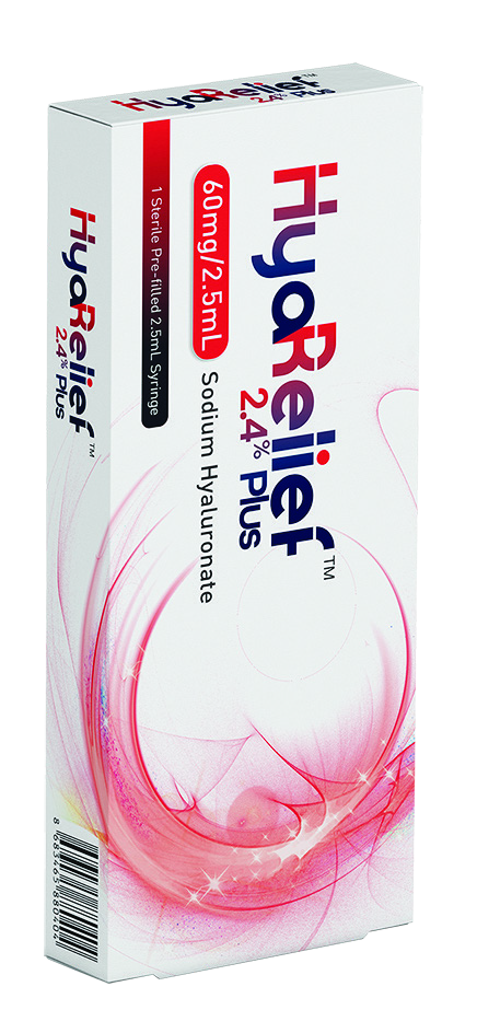 HyaRelief 2,4 %, 60 mg v 2,5 ml